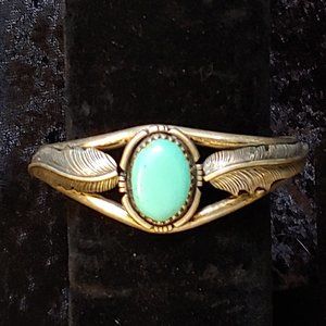 Turquoise and Stirling Silver Bracelet